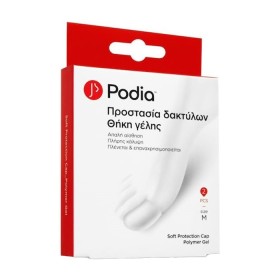 Podia Protection Cap Προστασία Δακτύλων Θήκη Γέλης Medium 2 Τεμάχια Podia Protection Cap Προστασία Δακτύλων Θήκη Γέλης Medium 2 Τεμάχια
