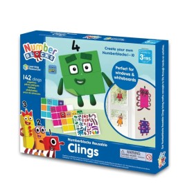 LEARNING RESOURCES Number Blocks Reusable Clings 1-10 Number Blocks Assembly Game