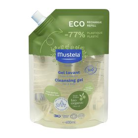 Mustela Refill Organic Certified Cleansing Gel Body & Hair Τζελ Καθαρισμού για Σώμα & Μαλλιά 400ml