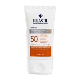 Rilastil D-Clar Uniforming Cream Spf 50+ Medium Color Αντηλιακή Κρέμα με Χρώμα για Ομοιόμρφη Όψη 40ml