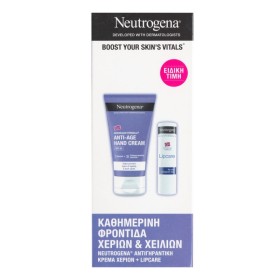 Neutrogena Promo Norwegian Formula Anti Age Hand Cream Spf20 Αντιγηραντική Κρέμα Χεριών για Ενυδάτωση & Πρόληψη των Κηλίδων 75ml & Norwegian Formula Lipcare Stick 4.8g