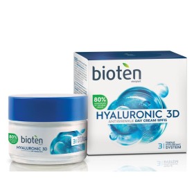BIOTEN Hyaluronic 3D Antiwrinkle Day Cream Αντιρυτιδική Κρέμα Ημέρας με Υαλουρονικό Οξύ & Δείκτη Προστασίας SPF15 50ml