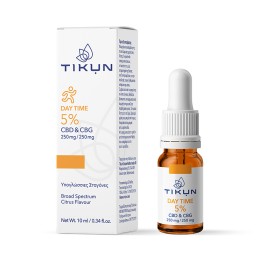 Tikun Day Time 5% Cbd & Cbg 250mg/250mg Υπογλώσσιες Σταγόνες 10ml Tikun Day Time 5% Cbd & Cbg 250mg/250mg Υπογλώσσιες Σταγόνες 10ml