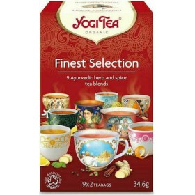 Yogi Tea Finest Selection Βιολογικό Τσάι Συλλογή Από Eννέα Bότανα & Mπαχαρικά 18 Φακελάκια 30.6g