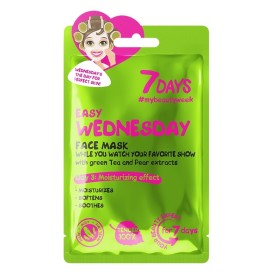 7days Mb Easy Wednesday Sheet Mask Μάσκα Ενυδάτωσης με Λευκό Τσάι & Αχλάδι 28g