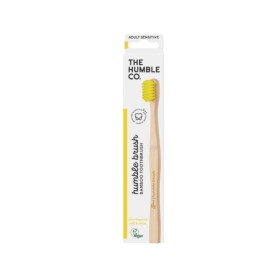 The Humble Co Humble Brush Bamboo Toothbrush Adult Sensitive Οδοντόβουρτσα Ενηλίκων Κίτρινο 1 Τεμάχιο