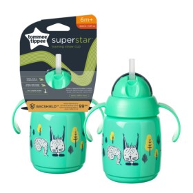 Tommee Tippee Εκπαιδευτικό Κύπελλο με Λαβές & Καλαμάκι με Βαρίδι 300ml 6m+ 1 Τεμάχιο