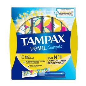 TAMPAX Pearl Compak Regular Tampons 16 Pieces