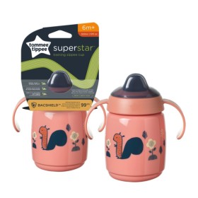 Tommee Tippee Εκπαιδευτικό Κύπελλο με Στόμιο Μαλακής Σιλικόνης Ροζ 300ml 6m+ 1 Τεμάχιο