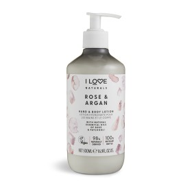 I LOVE Naturals Hand & Body Lotion Kρέμα Σώματος & Χεριών Rose & Argan 500ml