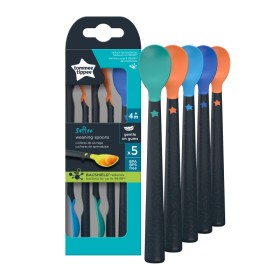 Tommee Tippee Softee Weaning Spoons Κουταλάκια Σίτισης Μαλακά με Μακριά Λαβή για 4m+ 5 Τεμάχια Tommee Tippee Softee Weaning Spoons Κουταλάκια Σίτισης Μαλακά με Μακριά Λαβή για 4m+ 5 Τεμάχια