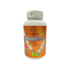Vitamain Mastiha Natural 100P0 mg για το Στομάχι & την Πεπτική Υποστήριξη 60 Κάψουλες