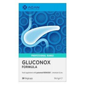 Agan Gluconox Formula για τη Διατήρηση των Επιπέδων Γλυκόζης σε Φυσιολογικά Επίπεδα 30 Φυτικές Κάψουλες Agan Gluconox Formula για τη Διατήρηση των Επιπέδων Γλυκόζης σε Φυσιολογικά Επίπεδα 30 Φυτικές Κάψουλες