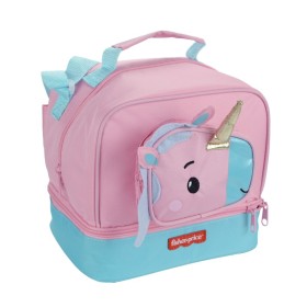 Fisher Price Τσαντάκι Φαγητού Oβάλ Unicorn 1 Τεμάχιο