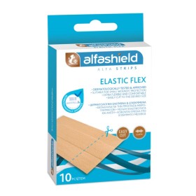 Alfashield Strips Elastic Flex Ελαστικός Επίδεσμος 100x60mm 10 Τεμάχια