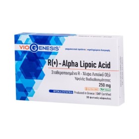 VIOGENESIS R(+) - Alpha Lipoic Acid 250mg 30 Κάψουλες