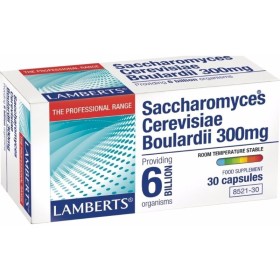 LAMBERTS Saccrharomyces Cerevisiae Boulardii Προβιοτικά 300mg 30 Κάψουλες