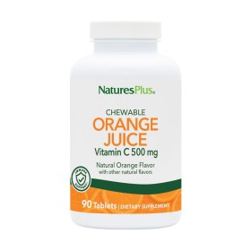 NATURES PLUS Orange Juice C 500mg  Μασώμενες Ταμπλέτες με Βιταμίνη C 90 Τεμάχια