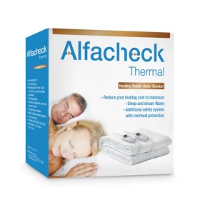 Alfacheck thermal Electric Blanket Διπλό Θερμαινόμενο Υπόστρωμα (140x160cm) 1 Τεμάχιο Alfacheck thermal Electric Blanket Διπλό Θερμαινόμενο Υπόστρωμα (140x160cm) 1 Τεμάχιο