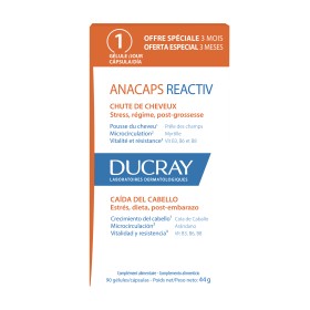 Ducray Anacaps Reactiv Συμπλήρωμα Διατροφής Κατάλληλο για Αντιδραστική Τριχόπτωση με Φυτικά Συστατικά 90 Κάψουλες Ducray Anacaps Reactiv Συμπλήρωμα Διατροφής Κατάλληλο για Αντιδραστική Τριχόπτωση με Φυτικά Συστατικά 90 Κάψουλες