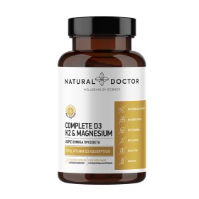Natural Doctor Complete D3 & K2 & Magnesium για Ενίσχυση των Οστών & του Ανοσοποιητικού 60 Κάψουλες Natural Doctor Complete D3 & K2 & Magnesium για Ενίσχυση των Οστών & του Ανοσοποιητικού 60 Κάψουλες