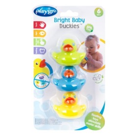 PLAYGRO Bright Baby Duckies Πολύχρωμα Παπάκια για το Μπάνιο 6m+ 3 Τεμάχια