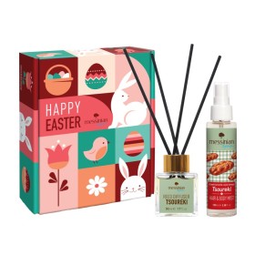 Messinian Spa Promo Happy Easter Spread The Scent Reed Diffuser Tsoureki Αρωματικό Χώρου 50ml & Tsoureki Hair & Body Mist Ενυδατικό Mist Σώματος & Μαλλιών 100ml Messinian Spa Promo Happy Easter Spread The Scent Reed Diffuser Tsoureki Αρωματικό Χώρου 50ml & Tsoureki Hair & Body Mist Ενυδατικό Mist Σώματος & Μαλλιών 100ml
