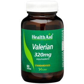 HEALTH AID Valerian 320mg Supplement to Improve Sleep 60 tablets