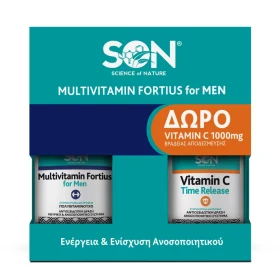 Son Science Of Nature Promo Multivitamin Fortius for Men 90 Κάψουλες & Vitamin C 1000mg Time Release για το Ανοσοποιητικό Σύστημα 60 Δισκία