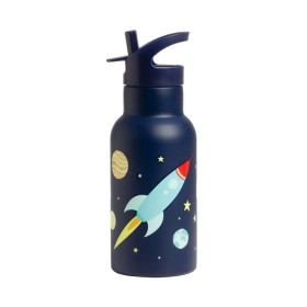 A Little Lovely Company Stainless Steel Drink Bottle Space Μπουκάλι με Διπλό Τοίχωμα από Ανοξείδωτο Ατσάλι 350ml