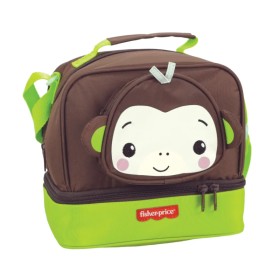 Fisher Price Τσαντάκι Φαγητού Oβάλ Monkey 1 Τεμάχιο