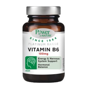 Power Health Platinum Range Vitamin B6 100mg 60 Κάψουλες Power Health Platinum Range Vitamin B6 100mg 60 Κάψουλες