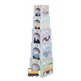 Jabadabado Stacking Cubes Vehicles 1-5 Στοιβαζόμενοι Κύβοι με Αυτοκινητάκια από 2+ Ετών