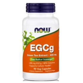 NOW EGCg Green Tea Extract 400mg Συμπλήρωμα Διατροφής με Αντιοξειδωτική Δράση 90 Φυτικές Κάψουλες