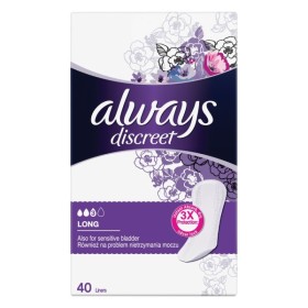 ALWAYS Discreet Long Feminine Incontinence Pads 3 Drops 40 Pieces