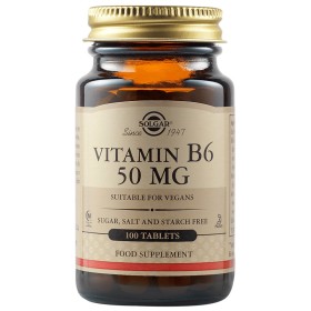 SOLGAR Vitamin B6 50mg 100 Ταμπλέτες