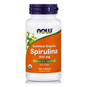 Now Spirulina 500mg Συμπλήρωμα με Σπιρουλίνα για Αντιοξειδωτική Δράση 100 Ταμπλέτες Now Spirulina 500mg Συμπλήρωμα με Σπιρουλίνα για Αντιοξειδωτική Δράση 100 Ταμπλέτες