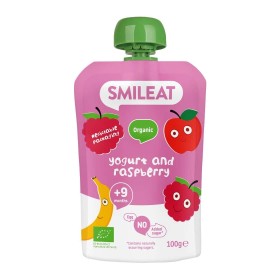 Smileat Organic Πουρές Φρούτων με Γιαούρτι & Raspberry από 9m+ 100g Smileat Organic Πουρές Φρούτων με Γιαούρτι & Raspberry από 9m+ 100g