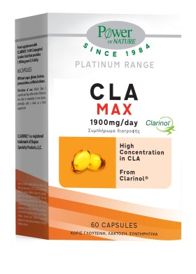 Power Health Cla Max 1900mg/day From Clarinon για Απώλεια Βάρους 60 Κάψουλες Power Health Cla Max 1900mg/day From Clarinon για Απώλεια Βάρους 60 Κάψουλες