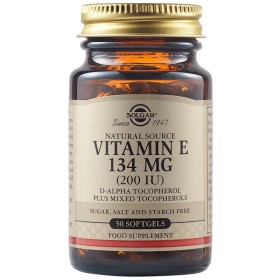 Solgar Vitamin E 134mg 200 Iu 50 Μαλακές Κάψουλες