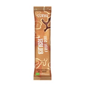 Csinta 100% Organic Fruit Roll Βιολογικό Υγιεινό Σνακ Αποξηραμένων Φρούτων Ginger 12g