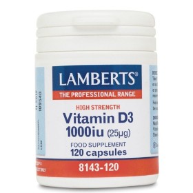 LAMBERTS Vitamin D3 1000iu Συμπλήρωμα με Βιταμίνη D3 120 Κάψουλες