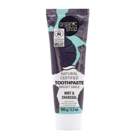 Organic Shop Natural Certified Οδοντόκρεμα για Λεύκανση με Ενεργό Άνθρακα & Μέντα 100gr