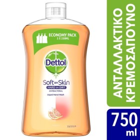 DETTOL Replacement Liquid Cream Soap Grapefruit 750 ml