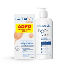 LACTACYD PROMO Body Care Moisturizing Creamy Shower Gel 300ml & Cleansing Lotion for Sensitive Area 200ml