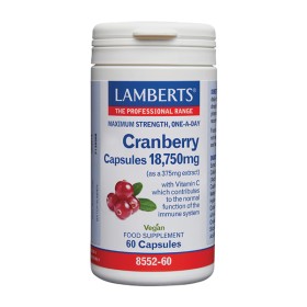 LAMBERTS Cranberry 18,750mg Συμπλήρωμα για το Ουροποιητικό Σύστημα 60 Ταμπλέτες