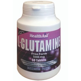 HEALTH AID L-Glutamine Συμπλήρωμα Διατροφής για Ενίσχυση του Εγκεφάλου & του Γαστρεντερικού Συστήματος 60 ταμπλέτες