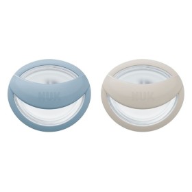 Nuk Mommy Feel Πιπίλες Σιλικόνης για 0-9m Γαλάζια & Μπεζ 2 Τεμάχια [10.730.862]