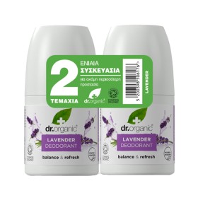 Dr. Organic Promo Lavender Deodorant Αποσμητικό Roll On με Λεβάντα 50ml [-50% Στο 2ο Προϊόν]