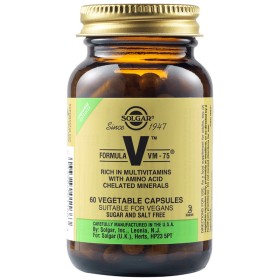 Solgar Formula Vm 75 Πολυβιταμίνη 60 Φυτικές Κάψουλες Solgar Formula Vm 75 Πολυβιταμίνη 60 Φυτικές Κάψουλες